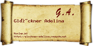 Glöckner Adelina névjegykártya